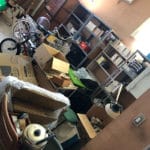 愛知県岩倉市スチールラックや自転車などの不用品回収事例