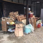 愛知県蒲郡市物置の不用品まとめて回収事例