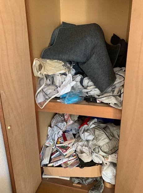 長期間手をつけられなかったお部屋の片付け
